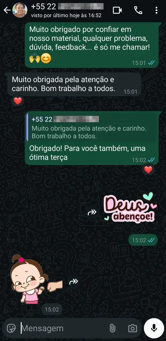 Feedback do cliente 1
