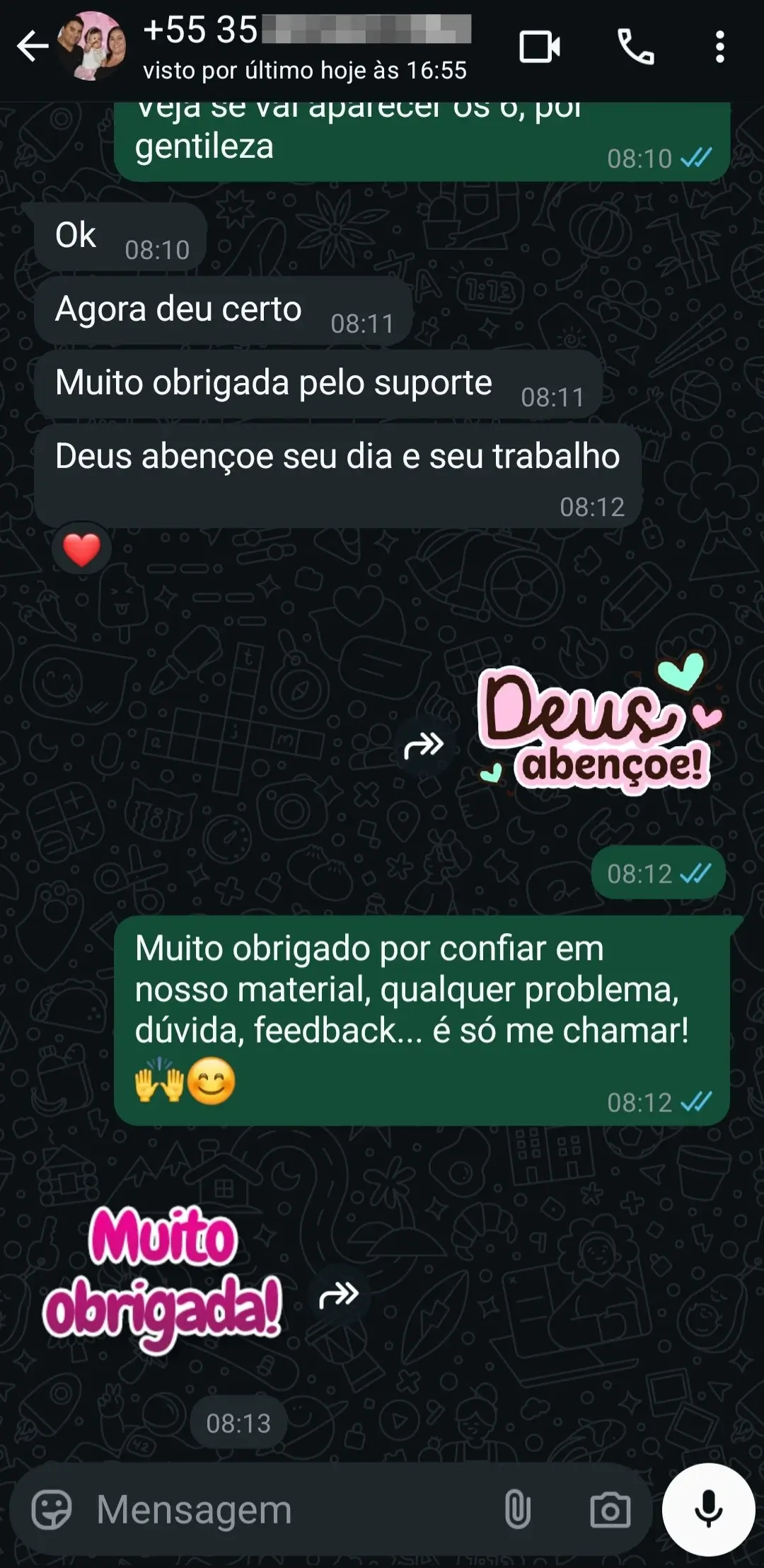 Feedback do cliente 5
