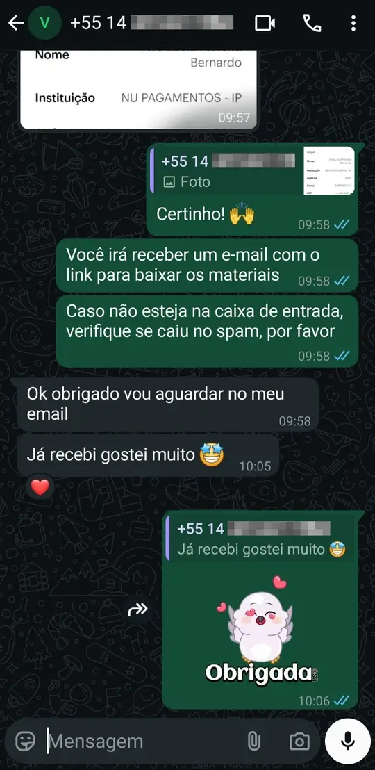 Feedback do cliente 6